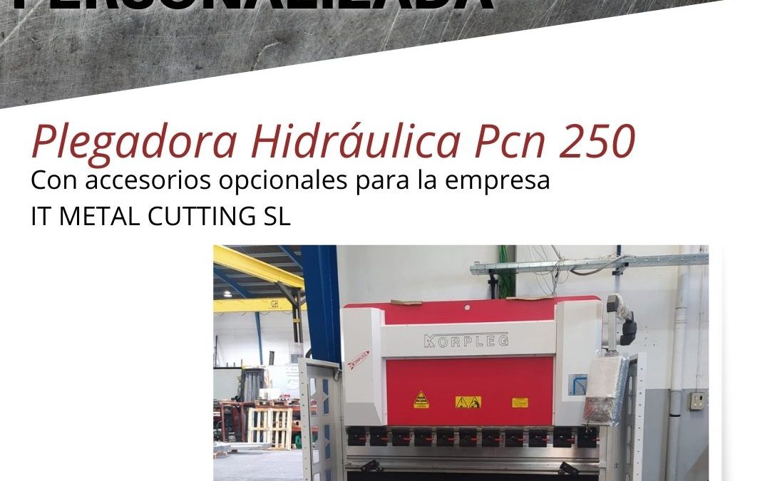 ENVIO PERSONALIZADO DE PLEGADORA HIDRÁULICA Pcn 250